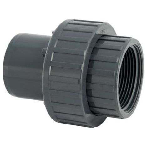 Raccord d'évacuation PVC pression mixte MF-F Ø50/40 – Diamètre réduit 1''1/2 – Pression maxi 10 bars – Connexion solide plomberie 2pcs