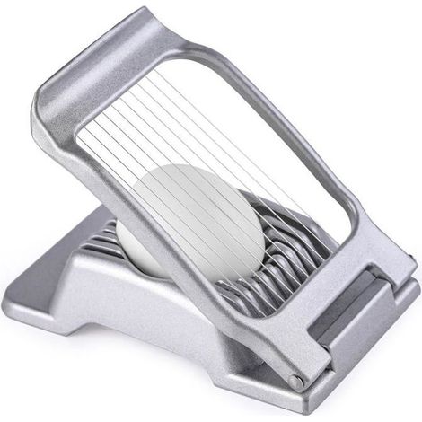 Cortador de huevos de alambre de acero inoxidable, apto para lavavajillas, también adecuado para frutas tiernas como las fresas. (1/5)