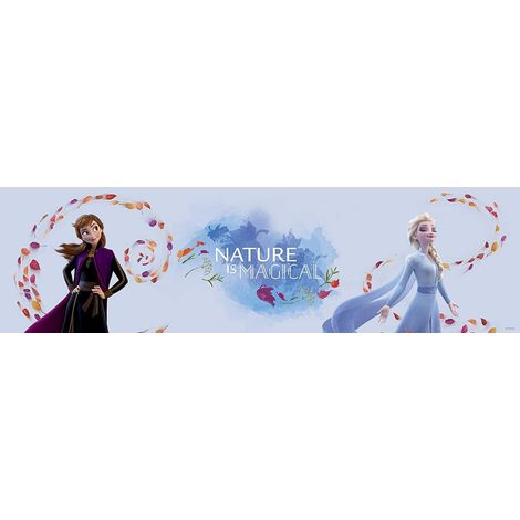 Frise auto-adhésive Disney - La Reine des Neiges 2 - modèle La Nature est Magique - 5 M x 14 CM (1/2)