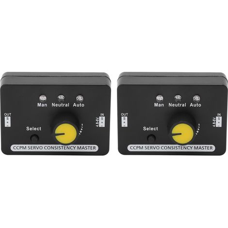 2PCS RC Servo Tester Manual Speed Regulation MCU Control Servo Consistency Master for Motor DC4.8‑6V