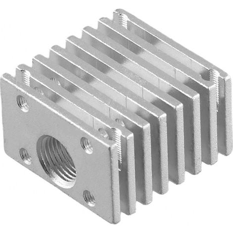 Dissipateur thermique entièrement métallique de 30 x 30 mm, adapté au refroidissement à tête unique DIY, compatible avec les accessoires d'imprimante 3D. (1/5)