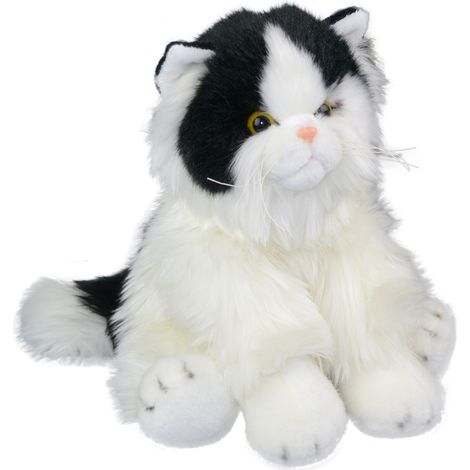 Peluche gatto bianco e nero (1/5)