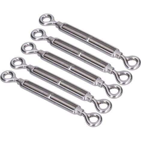 Stück Ösenverbinder aus Edelstahl 304 für Kabelspanner und Sonnensegel, M4-Befestigungsmaterial