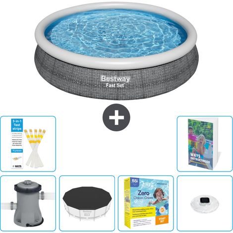 Bestway Piscina Bestway Fast Set Redonda - 366x76 cm - 7-piezas S178 (1/5)