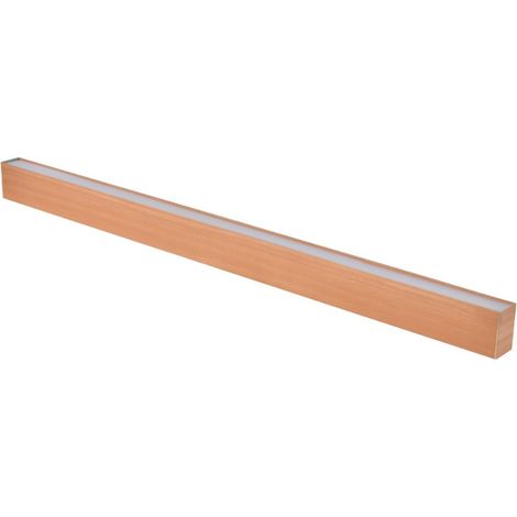 Suspension Linéaire 38W Effet Bois CCT - 2800K/4500K/6000K - SILUMEN (1/3)