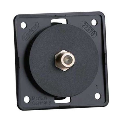 Prise TV SAT 250V série "Integro" pour panneau anthracite (1/4)
