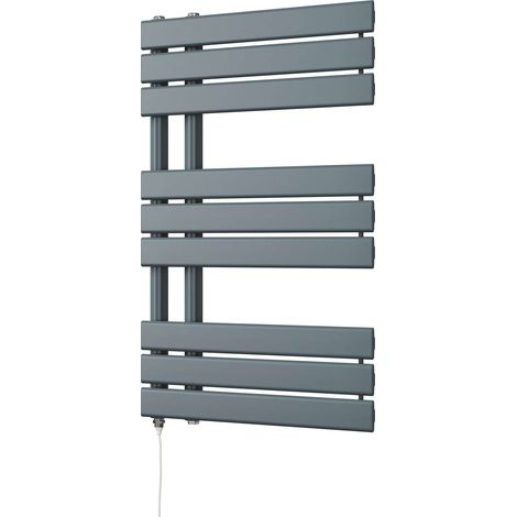 Tristan - Anthracite Electric Towel Rail H816mm x W500mm 400w Standard (1/3)