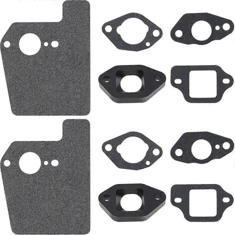 Kit de 2 joints d'isolateur de carburateur compatible avec les moteurs de tondeuses à gazon Honda GCV160, GCV160A, GCV160LA, GCV160LAO et GCV160LE. (1/4)