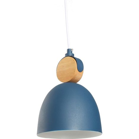 ZOLGINAH E27 Moderne Metal Suspensions Luminaire Sphérique Plafonnier Lustre Industriel en Métal Plafonnier Lustre Plafonnier Lampe LED (Bleu) (1/5)