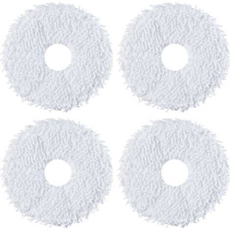 Lot de 4 Serpillière de Remplacer pour J12 Ultra Robot Aspirateur Laveur, 2 Paires de Lingettes de Remplacement, 4 Pièces