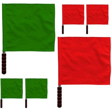 Ensemble de 12 drapeaux d'arbitrage et de signaux manuels pour l'entraînement sportif (1/5)