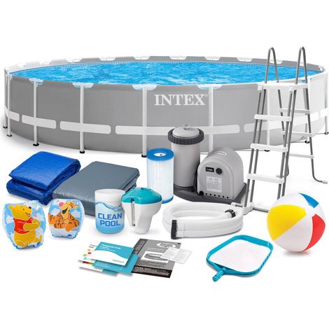 Piscine de jardin tubulaire 610x132 cm 18-en-1 INTEX 26756 (1/4)
