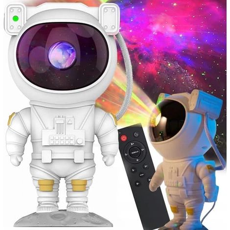 Veilleuse Lampe Galaxie Astronaute, Projecteur d'Étoiles LED pour Chambre Décoration Intérieure Cadeau (1/5)