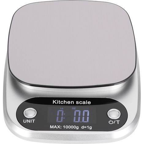 Balance de cuisine numérique électronique de table en acier inoxydable, haute précision 10 000 g/1 g (1/5)