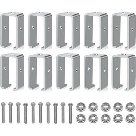 Lot de 10 supports de suspension pour chariot UNISTRUT P1834-EG 1-5/8 pour tous les rails de chariot à canaux de 4,5 cm (1/5)