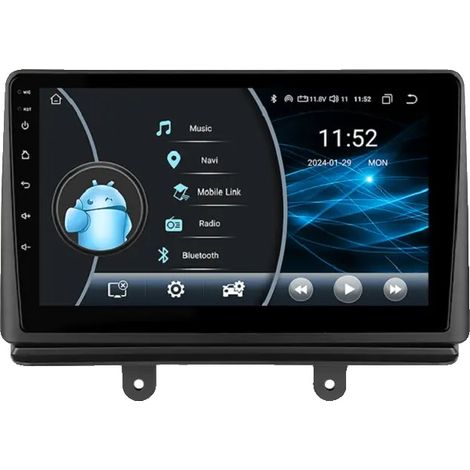 Reproductor multimedia para coche, pantalla inteligente, compatibilidad con smartphones, compatible con Fiat Doblo 2002-2009, W1 (8 núcleos, 2G, 32G) (1/2)