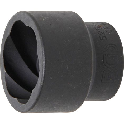 BGS Enchufe de perfil espiral / Extractor de tornillos Accionamiento cuadrado interno 20 mm (3/4") SW 36 mm - 5268-36