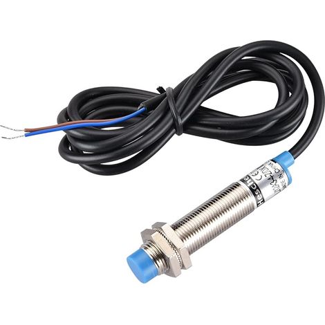 M12 Détecteur de proximité inductif, Type non blindé, LJ12A3-4-Z/DX, Détecteur 4mm, 10-30VDC 200mA, Normalement fermé (NC), 2 fils
