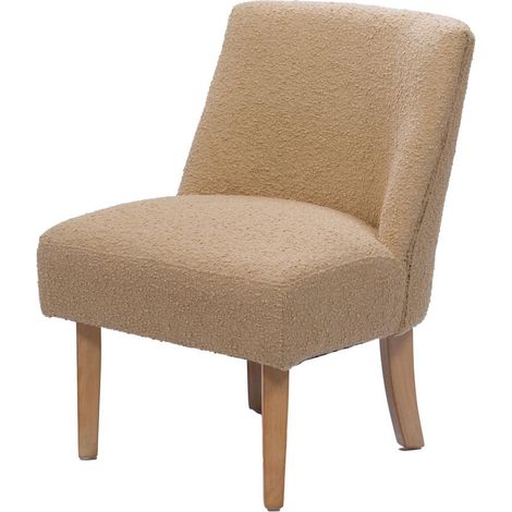 Amadeus - Fauteuil en bouclette sable Dag (lot de 2) (1/3)
