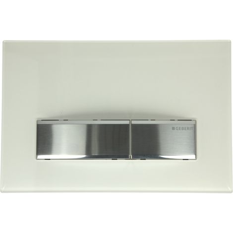 Plaque de commande Sigma 50 blanc-chromé brossé