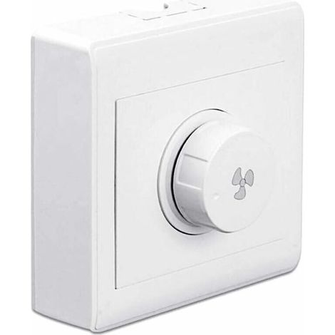 86 Type Régldu Ventilateur de Plafond Régulateur de Vitesse en continu Interrupteur Mural 220V 10A pour gradateur 15-300W (1/5)