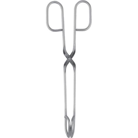 Pince de cuisine 24 cm pince de barbecue de qualité professionnelle en acier inoxydable épais pour la cuisson gastronomique pince de stabilisation saucisses2 pièces (1/5)
