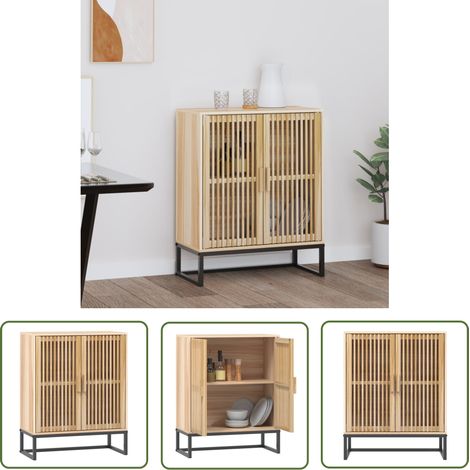 The Living Store Sideboard 60x30x75 cm Holzwerkstoff - Holz Sideboard - Wohnzimmermöbel - Schreibtischschrank - Regal - Aufbewahrungsbox (1/5)