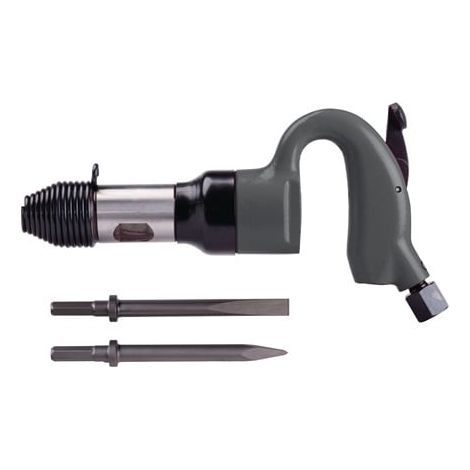 Marteau-piqueur pneumatique 3600 min-¹ – Force de frappe 13 J – Emmanchement 6 pans C 12,75 mm – Pour béton armé – Aerotec (1/5)