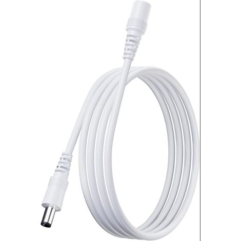 Câble d'alimentation de rallonge en cuivre pur de 2 m, CC 12 V de 5,5 mm x 2,1 mm pour caméras de sécurité, routeurs, éclairages LED, adaptateurs (1/5)