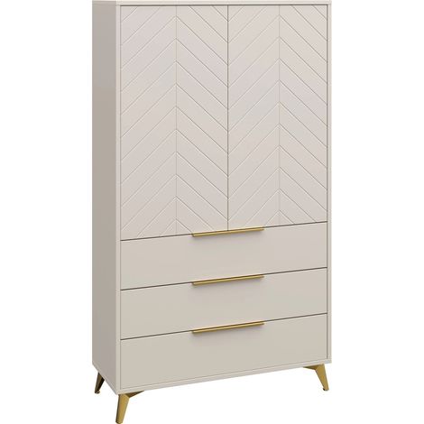 Estantería Comfivo Citrus I , Con puertas, Cerrable, Con cajones, Aglomerado laminado, MDF, Número de puertas: 0, Número de cajones: 0, 180x104x40cm