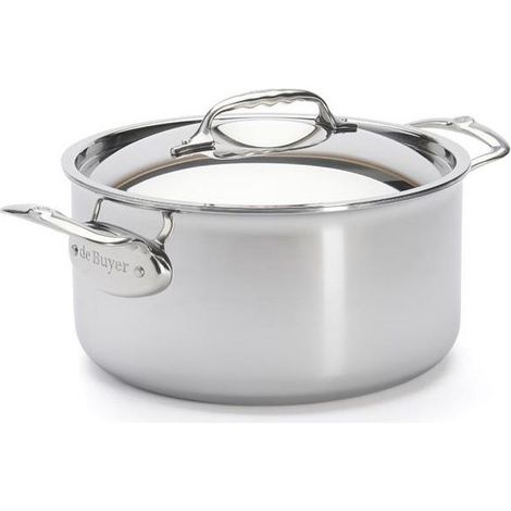 De Buyer Affinity Pentola per Arrosti Inox con Coperchio 24cm (1/2)