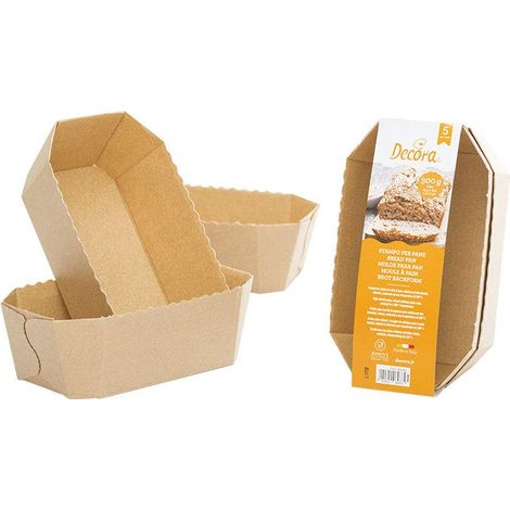 Decora 0320185 CF 5 Stampo Pane in Carta da Forno 15,3 X 8,8 X H 6 Cm (1/3)