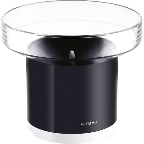 Pluviomètre Netatmo NRG01WW – Résistant aux UV et aux intempéries – Notifications sur smartphone – Mesure jusqu'à 900 mm/h