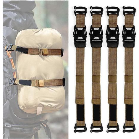 Ensemble de bretelles et boucles pour sac à dos - Sangle de fixation réglable de 49,5 cm (19,49 po) en nylon (1/5)