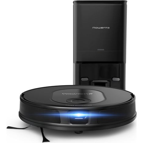 Rowenta Robot Aspirapolvere X-PLORER Serie 65+, Robot Aspirapolvere Lavapavimenti con Navigazione Laser, Sistema Smart Aqua Power e Controllo da Remoto, 168 Min Autonomia, Potenza 2300 PA, RR8L85 (1/5)