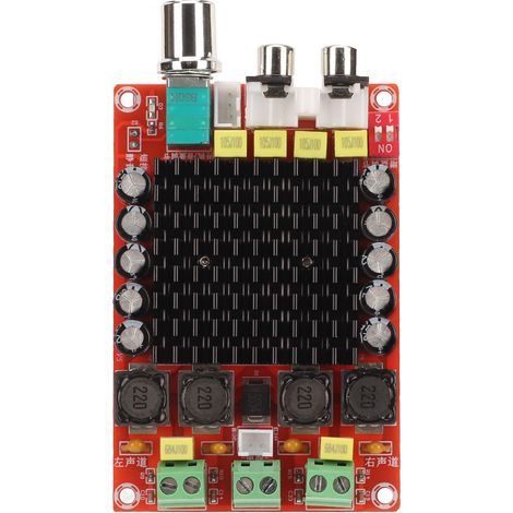 Carte d'amplificateur numérique professionnelle 100 W + 100 W double canal, module d'amplificateur audio de classe D pour système audio DIY (1/4)