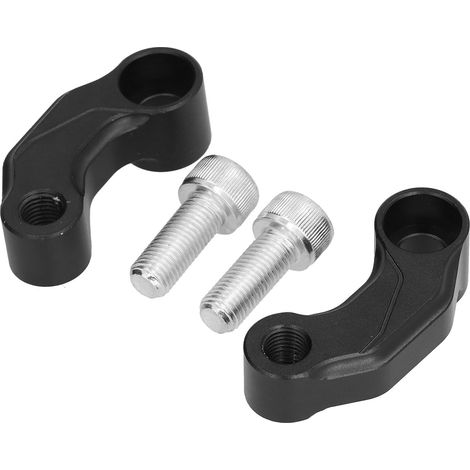 Support rétroviseur latéral extension 2 pièces noir pour Suzuki V-Strom DL1000 2014-2019, kit remplacement rétro, compatible moto. (1/5)
