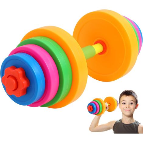 Haltères Pour Enfants Réglables Jouet D’Exercice En Acier Inoxydable Avec Remplissage D’Eau Poids Pour Les Mains Activité Parents-Enfants Pour Jeu Et Musculation (1/5)