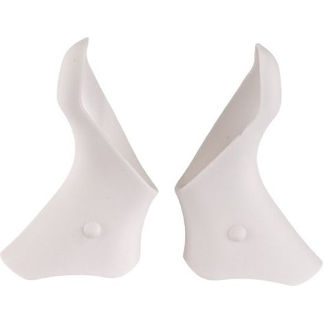 Fundas de silicona para manetas de cambio de bicicleta de carretera – Aptas para SHIMANO ST-5600/6600 – Blancas – 1 par – 1086232 mm (1/5)