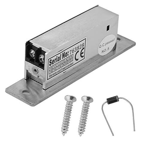 DC12V Serrure Électrique pour Porte de Gâche,Verrou de Gâche Électrique de Porte Étroite pour TousTypes Portes (1/5)