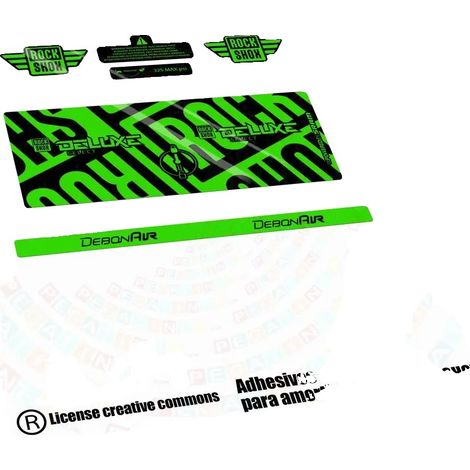 Autocollants d'Amortisseur, Vinyle Durable, Couleurs Personnalisables, FLUOR Vert (1/2)
