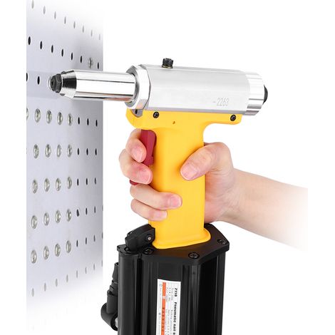 Industrielle Druckluftnietmaschine mit 20 mm Hub, 2,4 mm (3/32 Zoll) - 3,2 mm (1/8 Zoll) - 4,0 mm (5/32 Zoll) - 4,8 mm (3/16 Zoll) (1/5)