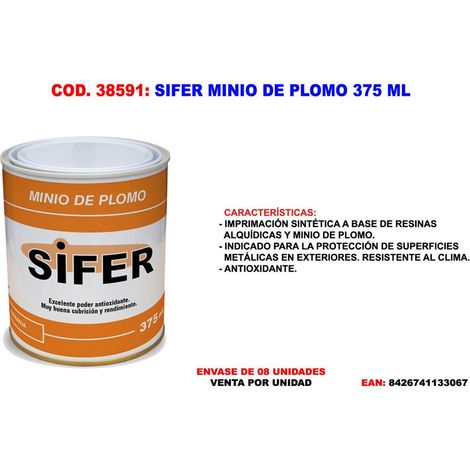 Sifer Minio au Plomb 375 ml - Peinture de haute qualité