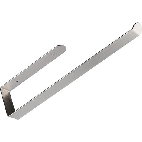 Étagère de cuisine en acier inoxydable sous meuble, porte-rouleau (1/4)