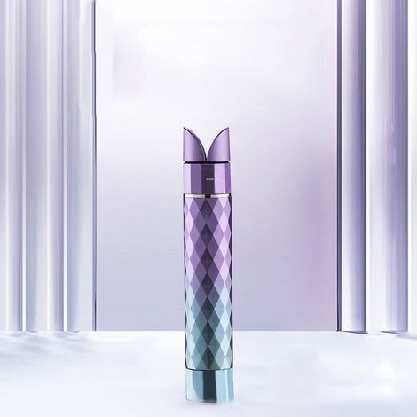 Lisseur portable chauffage rapide, format rouge à lèvres rétractable, voyage AC 100-240V violet (1/5)