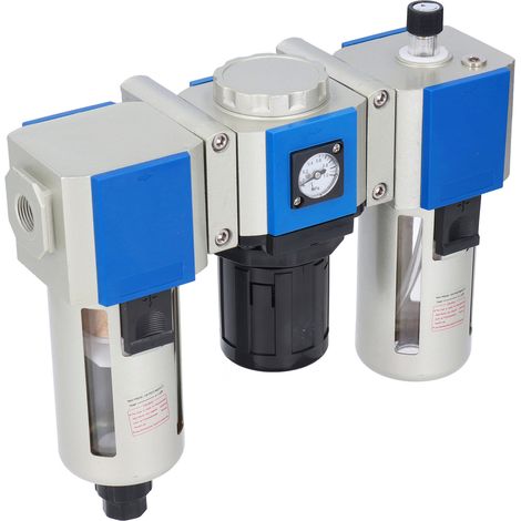 Régulateur de pression d'air avec filtre et lubrificateur 3 en 1, capacité de cuve 160CC, modèle GC400-10, pour compresseur pneumatique. (1/5)