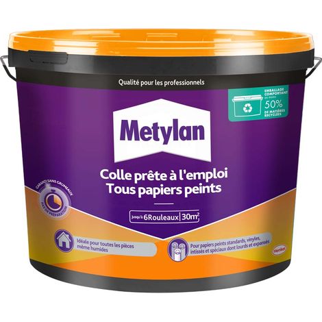 Kleber - METYLAN - 2958245 - Gebrauchsfertig - Alle Tapeten - Eimer - 4,5kg