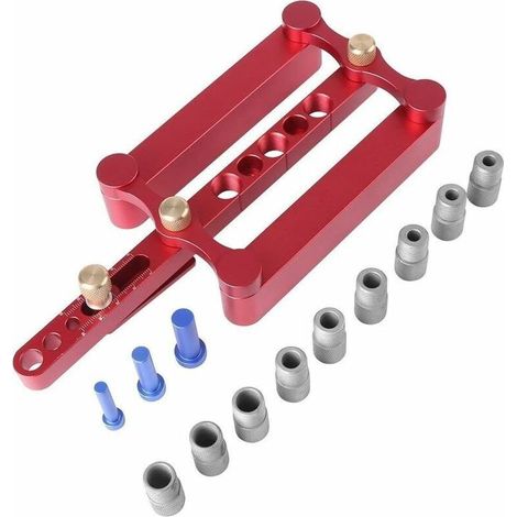 Gabarit De Cheville À Centrage Automatique, Pour Chevilles Métriques 6/8/10 Mm, Perçage Précis, Accessoires De Gabarit, Outil De Travail Du Bois (1/5)