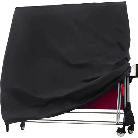 (165x70x185cm) Housse de protection épaisse imperméable et anti-poussière pour table de ping-pong, adaptée à une utilisation intérieure/extérieure. (1/5)