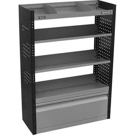 Sealey Modular Slanted Shelf Van Storage System Steel Construction APMSVCOMBO2